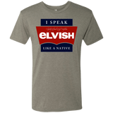 T-Shirts Venetian Grey / Small I speak elvish Men's Triblend T-Shirt