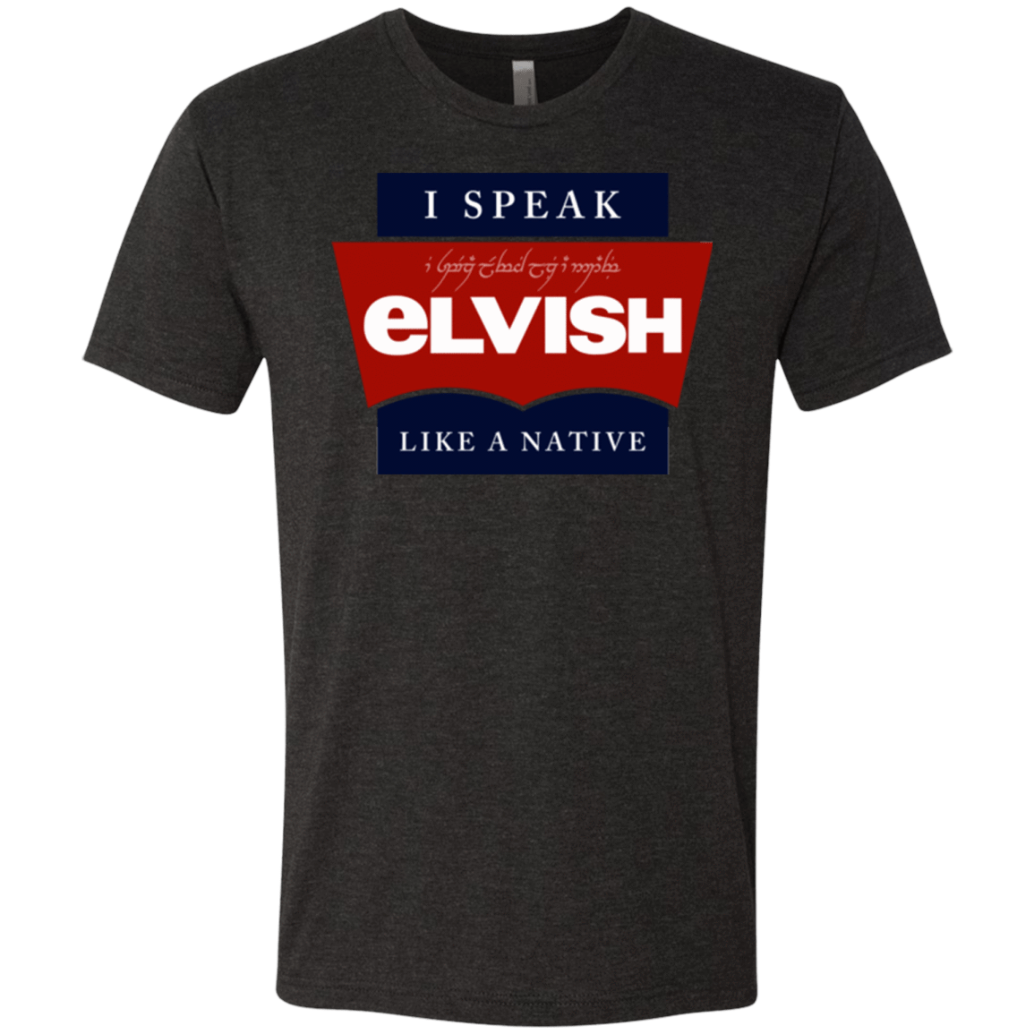 T-Shirts Vintage Black / Small I speak elvish Men's Triblend T-Shirt