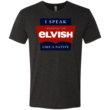T-Shirts Vintage Black / Small I speak elvish Men's Triblend T-Shirt