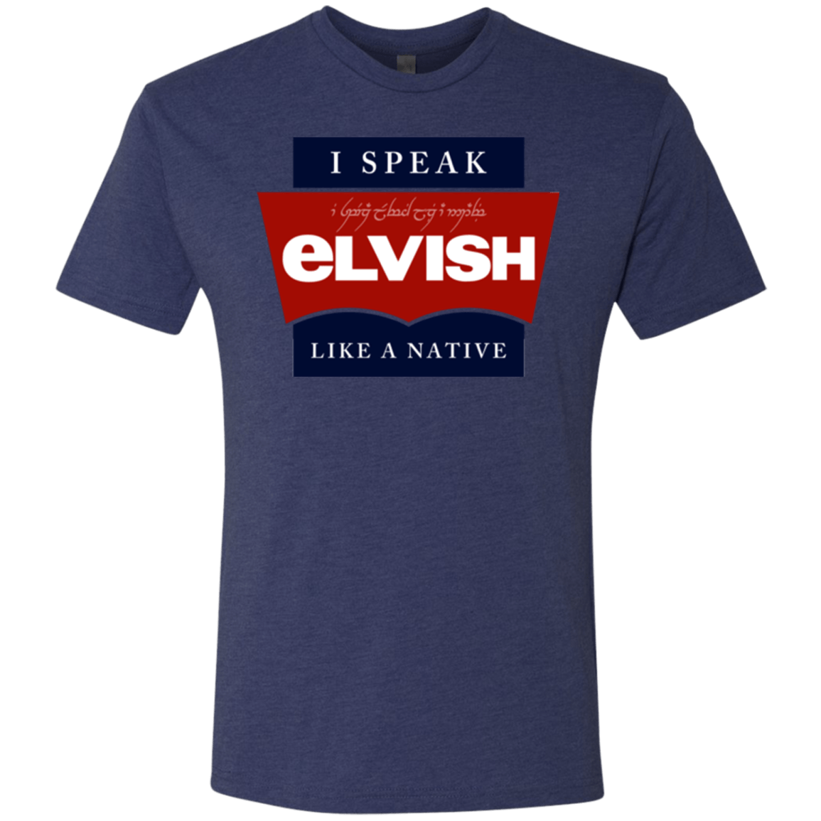 T-Shirts Vintage Navy / Small I speak elvish Men's Triblend T-Shirt