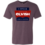 T-Shirts Vintage Purple / Small I speak elvish Men's Triblend T-Shirt