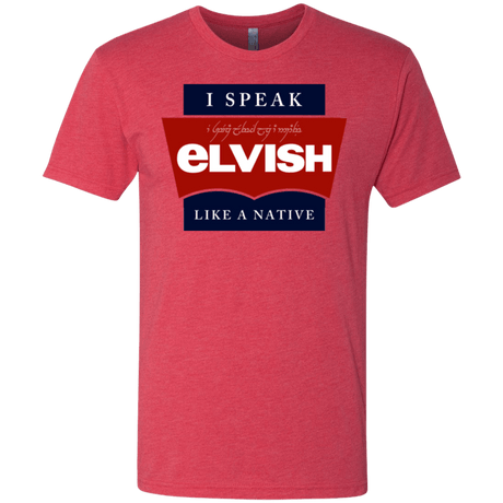 T-Shirts Vintage Red / Small I speak elvish Men's Triblend T-Shirt