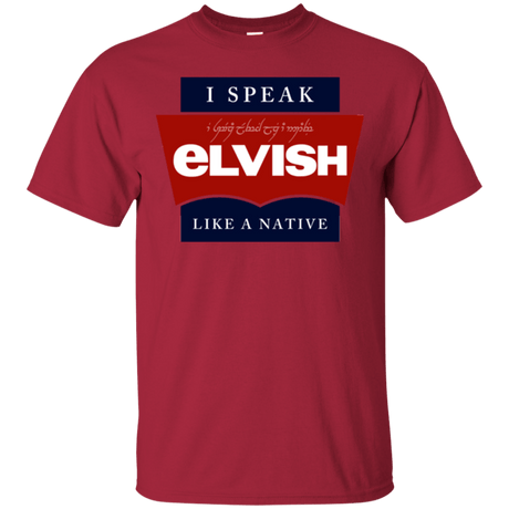 T-Shirts Cardinal / Small I speak elvish T-Shirt