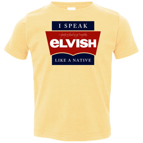 T-Shirts Butter / 2T I speak elvish Toddler Premium T-Shirt