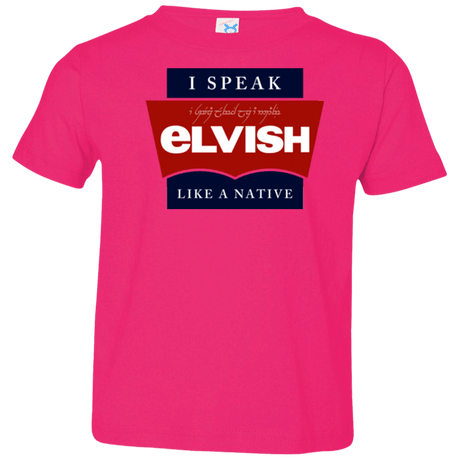 T-Shirts Hot Pink / 2T I speak elvish Toddler Premium T-Shirt
