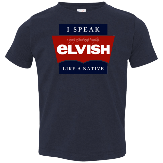 T-Shirts Navy / 2T I speak elvish Toddler Premium T-Shirt