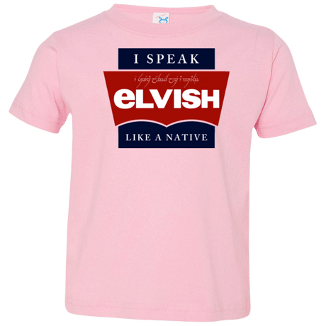 T-Shirts Pink / 2T I speak elvish Toddler Premium T-Shirt