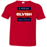 T-Shirts Red / 2T I speak elvish Toddler Premium T-Shirt