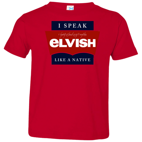 T-Shirts Red / 2T I speak elvish Toddler Premium T-Shirt