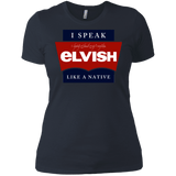 T-Shirts Indigo / X-Small I speak elvish Women's Premium T-Shirt