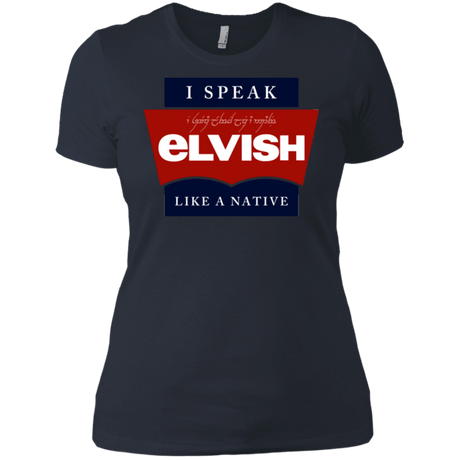 T-Shirts Indigo / X-Small I speak elvish Women's Premium T-Shirt