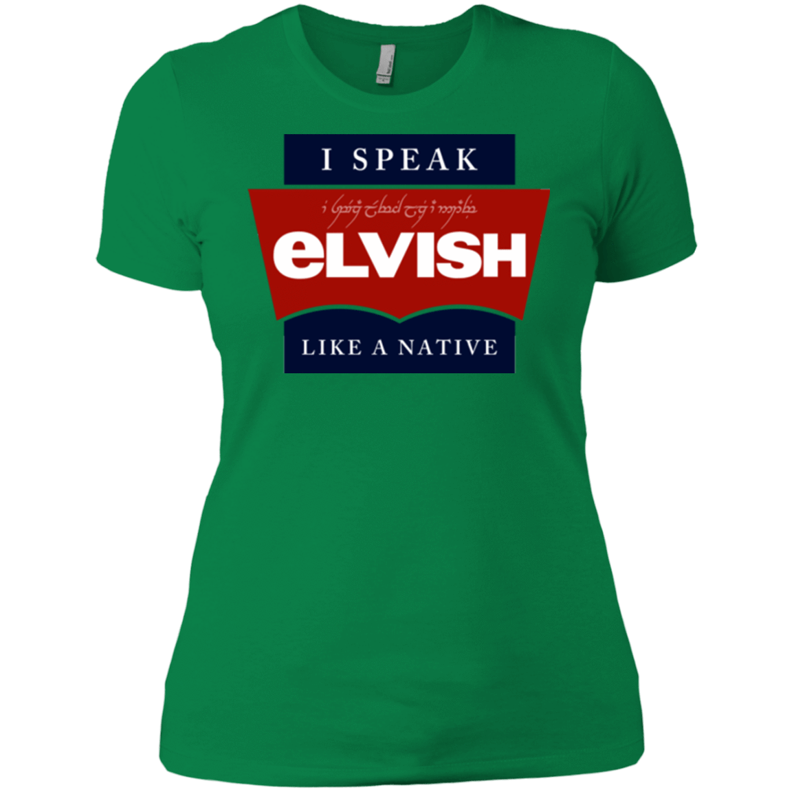 T-Shirts Kelly Green / X-Small I speak elvish Women's Premium T-Shirt