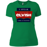 T-Shirts Kelly Green / X-Small I speak elvish Women's Premium T-Shirt