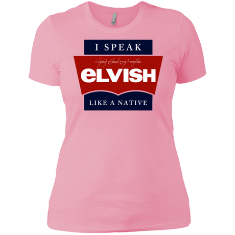 T-Shirts Light Pink / X-Small I speak elvish Women's Premium T-Shirt