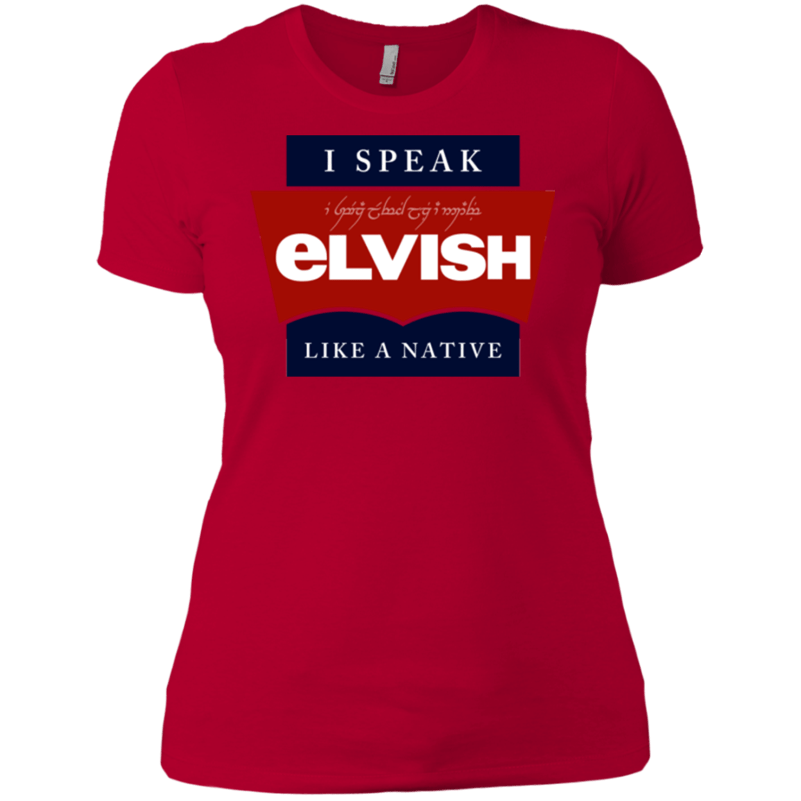 T-Shirts Red / X-Small I speak elvish Women's Premium T-Shirt