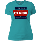 T-Shirts Tahiti Blue / X-Small I speak elvish Women's Premium T-Shirt