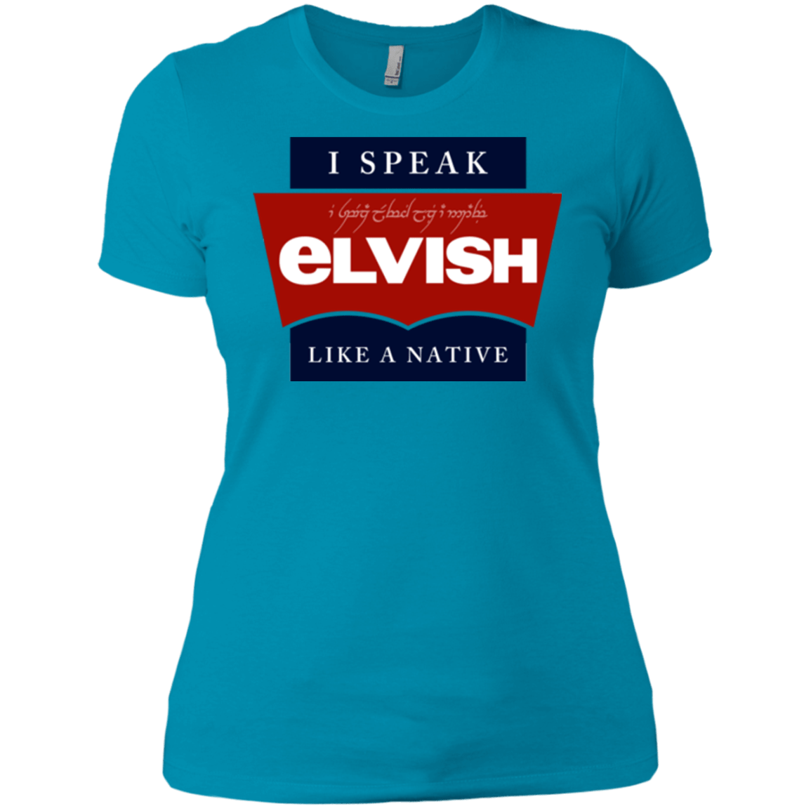T-Shirts Turquoise / X-Small I speak elvish Women's Premium T-Shirt