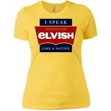 T-Shirts Vibrant Yellow / X-Small I speak elvish Women's Premium T-Shirt