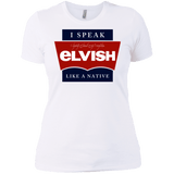 T-Shirts White / X-Small I speak elvish Women's Premium T-Shirt