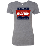 T-Shirts Premium Heather / Small I speak elvish Women's Triblend T-Shirt
