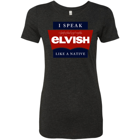 T-Shirts Vintage Black / Small I speak elvish Women's Triblend T-Shirt