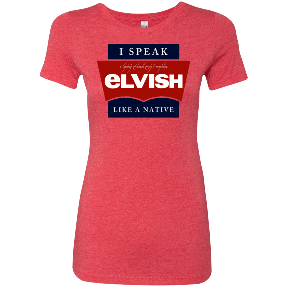 T-Shirts Vintage Red / Small I speak elvish Women's Triblend T-Shirt