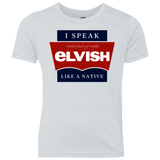 T-Shirts Heather White / YXS I speak elvish Youth Triblend T-Shirt
