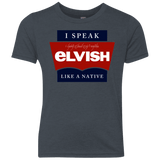 T-Shirts Vintage Navy / YXS I speak elvish Youth Triblend T-Shirt