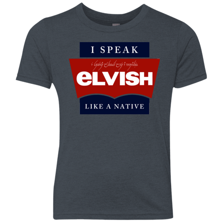 T-Shirts Vintage Navy / YXS I speak elvish Youth Triblend T-Shirt