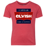 T-Shirts Vintage Red / YXS I speak elvish Youth Triblend T-Shirt