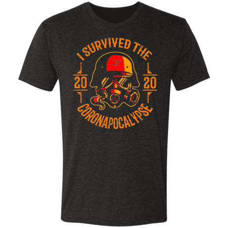 T-Shirts Vintage Black / S I Survived Coronapocalypse Men's Triblend T-Shirt