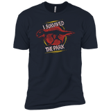 T-Shirts Midnight Navy / YXS I SURVIVED THE PARK Boys Premium T-Shirt