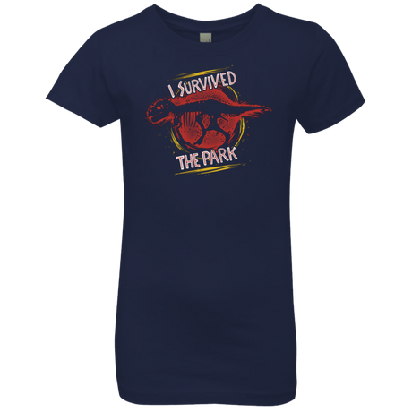 T-Shirts Midnight Navy / YXS I SURVIVED THE PARK Girls Premium T-Shirt