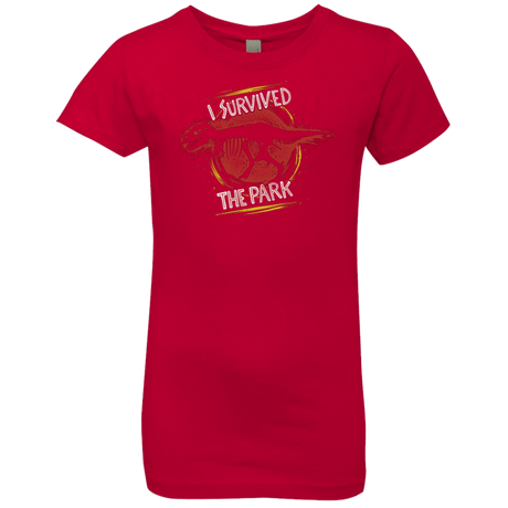 T-Shirts Red / YXS I SURVIVED THE PARK Girls Premium T-Shirt