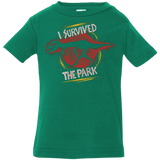 T-Shirts Kelly / 6 Months I SURVIVED THE PARK Infant Premium T-Shirt