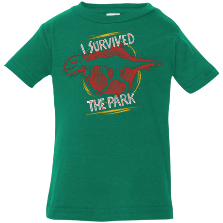 T-Shirts Kelly / 6 Months I SURVIVED THE PARK Infant Premium T-Shirt