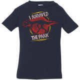 T-Shirts Navy / 6 Months I SURVIVED THE PARK Infant Premium T-Shirt