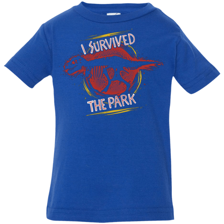 T-Shirts Royal / 6 Months I SURVIVED THE PARK Infant Premium T-Shirt