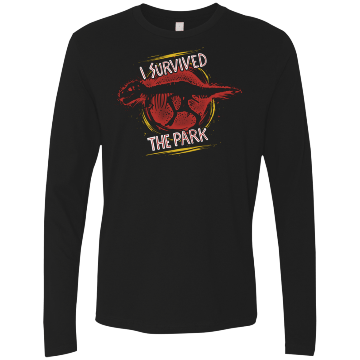 T-Shirts Black / Small I SURVIVED THE PARK Men's Premium Long Sleeve