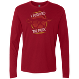 T-Shirts Cardinal / Small I SURVIVED THE PARK Men's Premium Long Sleeve