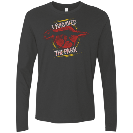 T-Shirts Heavy Metal / Small I SURVIVED THE PARK Men's Premium Long Sleeve