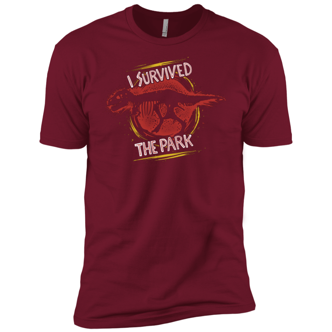 T-Shirts Cardinal / X-Small I SURVIVED THE PARK Men's Premium T-Shirt