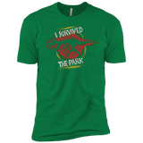 T-Shirts Kelly Green / X-Small I SURVIVED THE PARK Men's Premium T-Shirt