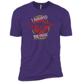T-Shirts Purple / X-Small I SURVIVED THE PARK Men's Premium T-Shirt