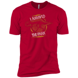 T-Shirts Red / X-Small I SURVIVED THE PARK Men's Premium T-Shirt