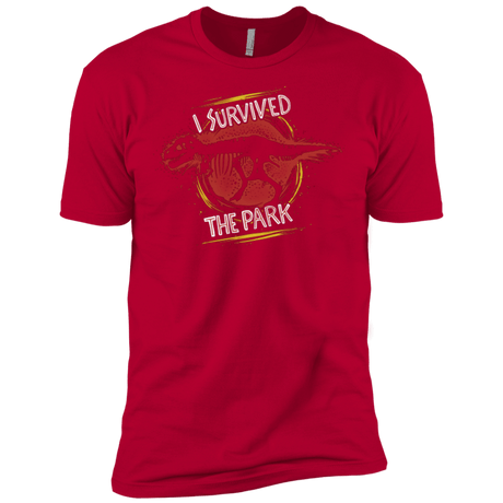 T-Shirts Red / X-Small I SURVIVED THE PARK Men's Premium T-Shirt