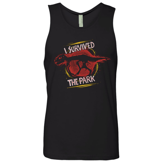 T-Shirts Black / Small I SURVIVED THE PARK Men's Premium Tank Top