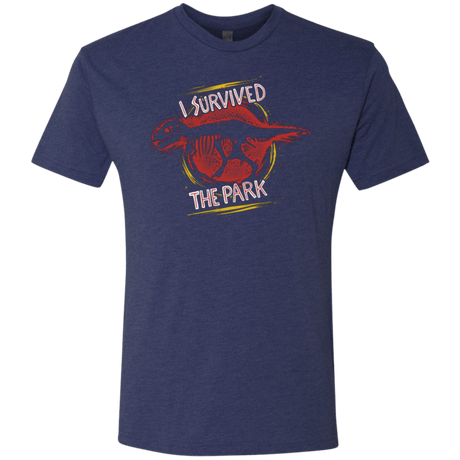T-Shirts Vintage Navy / Small I SURVIVED THE PARK Men's Triblend T-Shirt