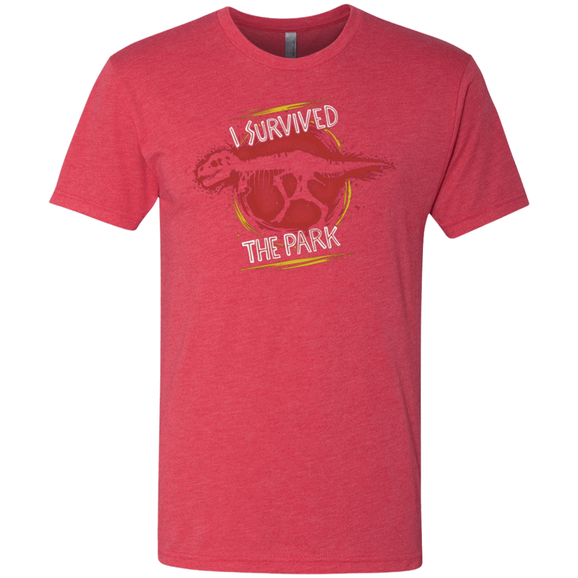 T-Shirts Vintage Red / Small I SURVIVED THE PARK Men's Triblend T-Shirt