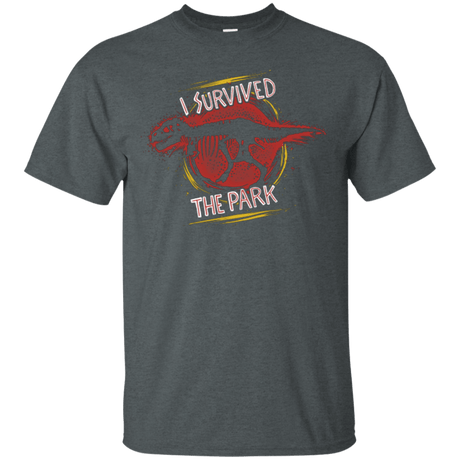 T-Shirts Dark Heather / Small I SURVIVED THE PARK T-Shirt